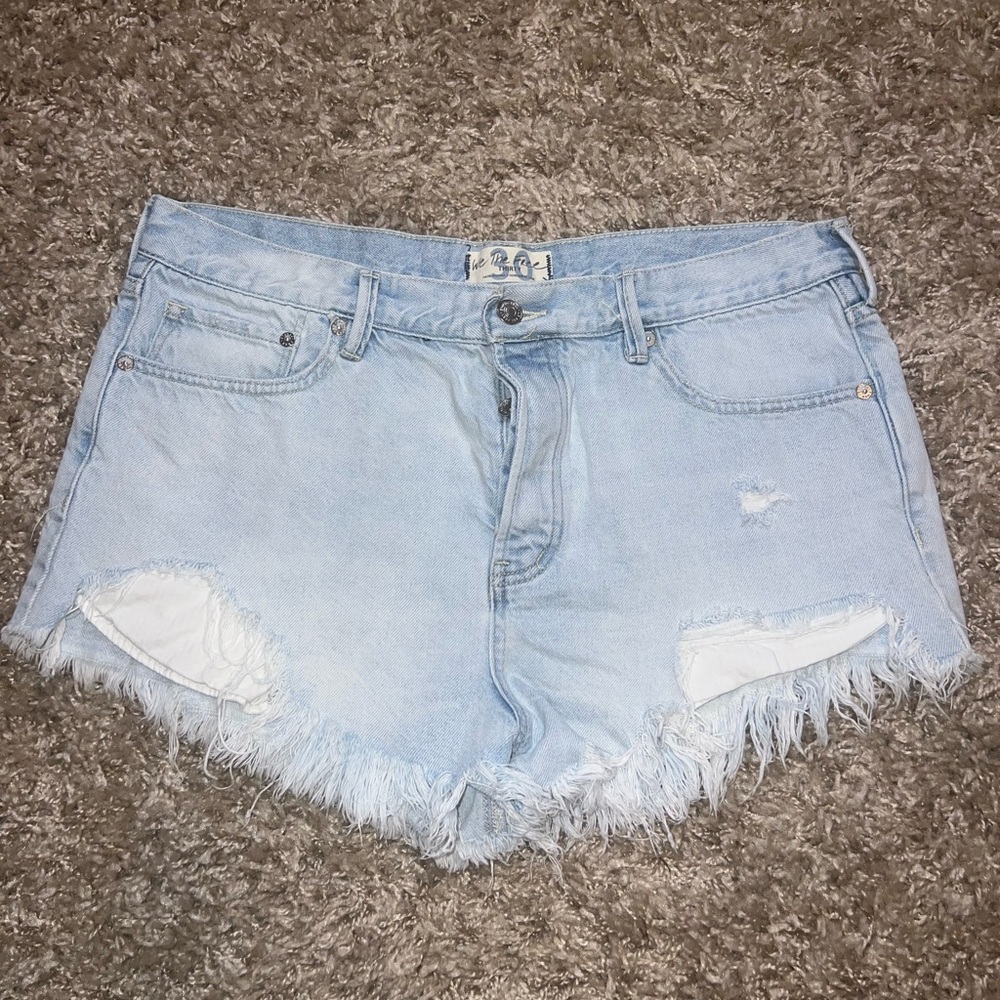 Free People denim shorts